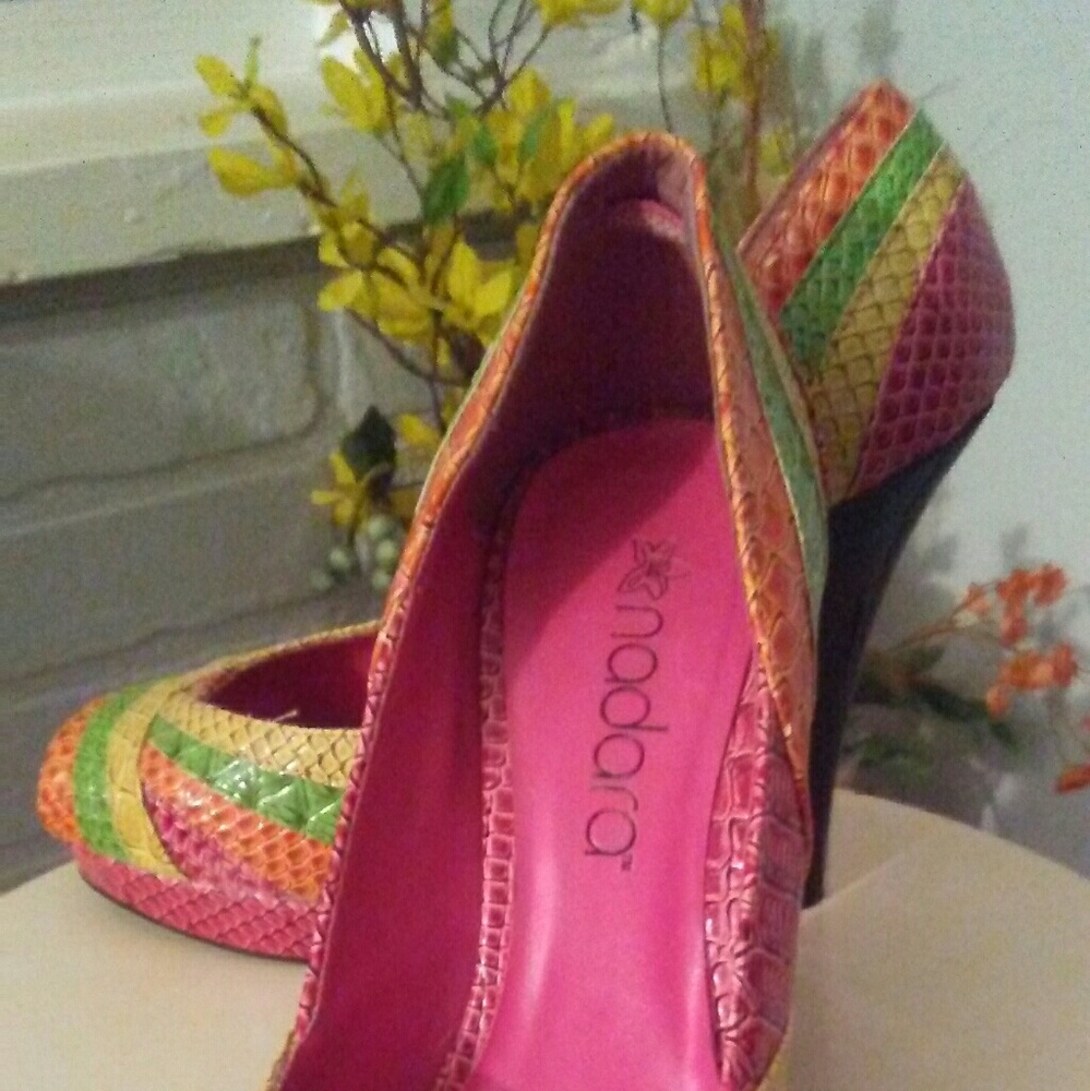 Open Toed Spring Heels - Picture 2 of 4